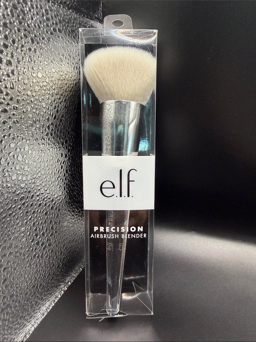 e.l.f. Precision Airbrush Blender Brush - White & Silver